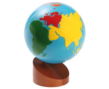 Image de Globe des continents Montessori